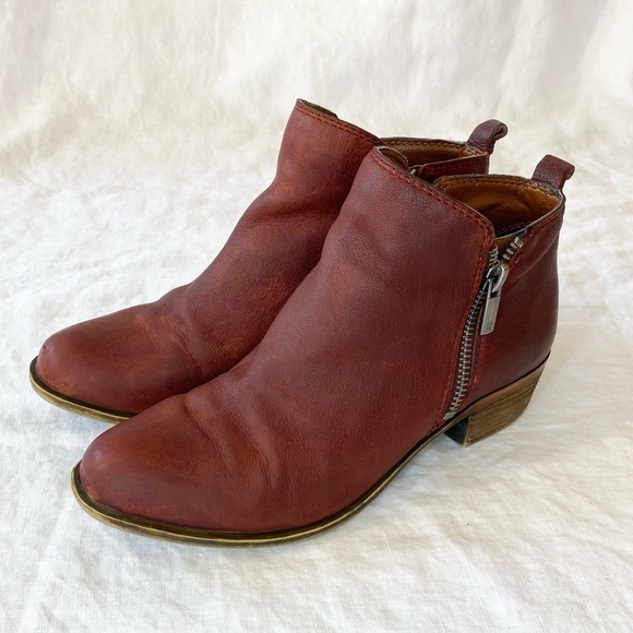 Lucky Brand Basel Leather Booties - Picture 8 of 15